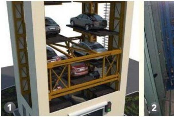 Privaatne kahekorruseline parkimine Automaatne mitmetasandiline parkimine MULTI-LEVEL